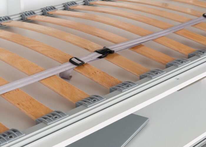 Opklapbed maat 140 x 190, verticaal, kleur wit - Afbeelding 5