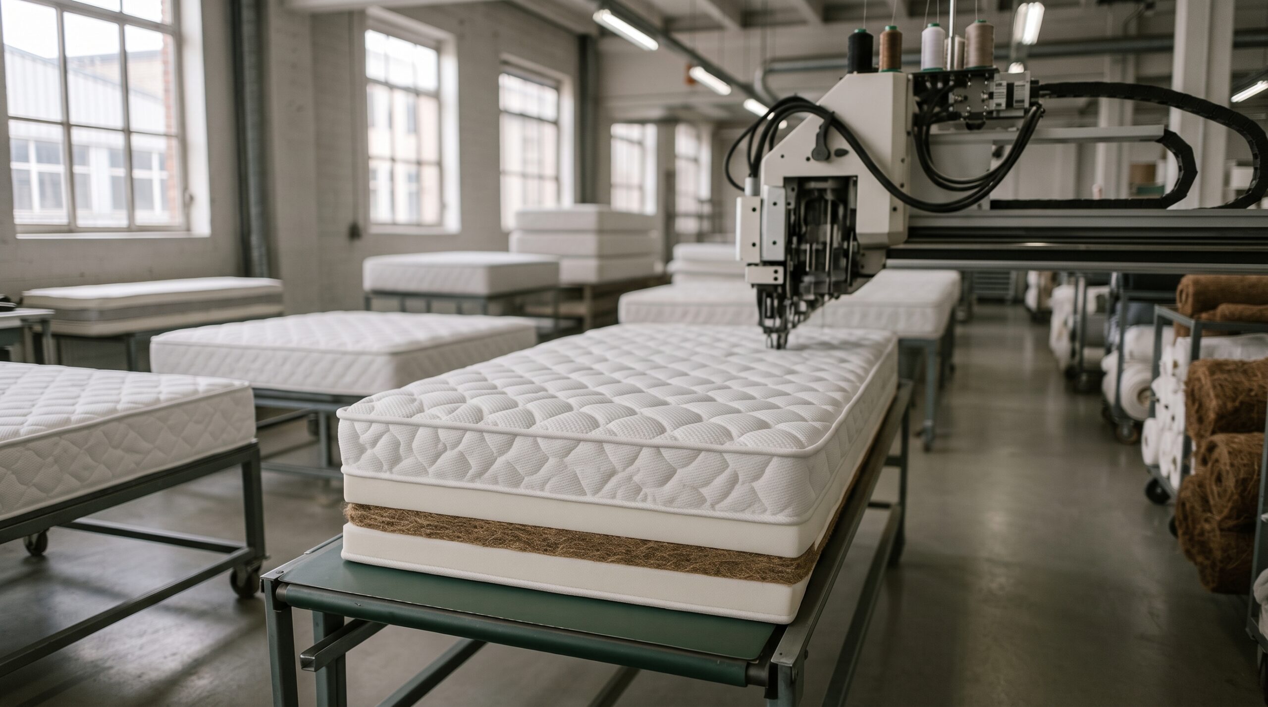 Bremafa kwaliteitscontrole en certificering in eigen fabriek voor matrassen en boxsprings